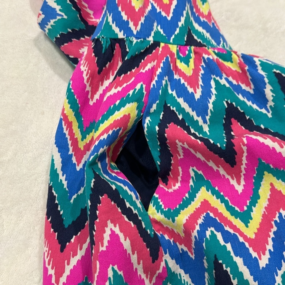 Lilly Pulitzer - Multicolored Zig-Zag Collared Dr… - image 11